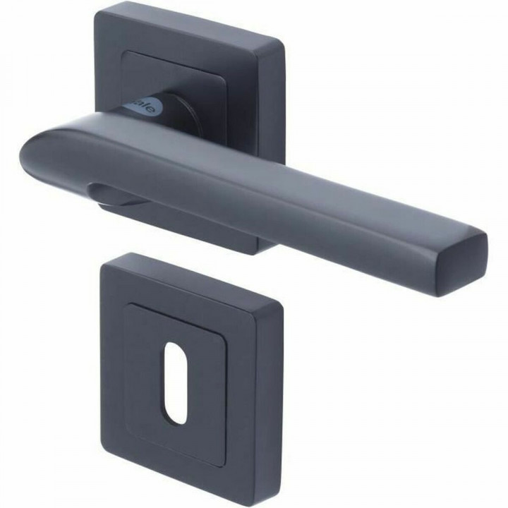 Maniglia della porta Yale YPP7-S-PC Sienna Nero Alluminio