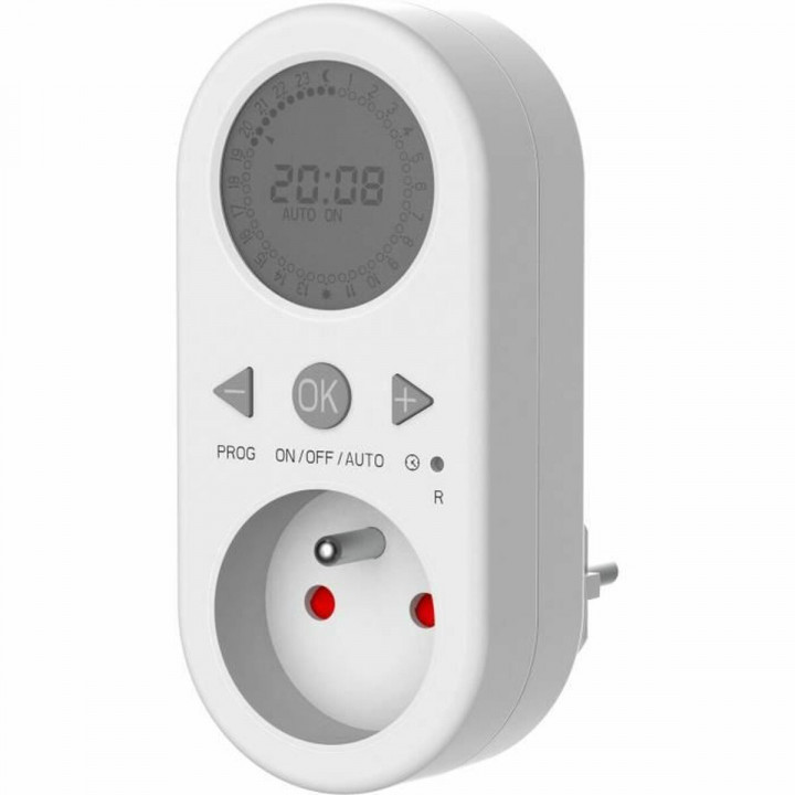 Timer GAO Display Timer digitale Controllo facile con tasti Indicatore LED di funzionamento 8 programmi 24 h 1800 W 230 V 16 A
