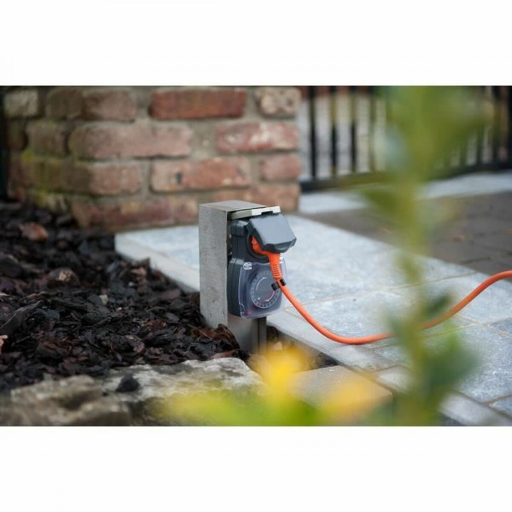 Minuterie Chacon 53008 Avec couvercle Analogique Facile à utiliser, léger et maniable Résistant à l'humidité 3600 W 230 V 16 A