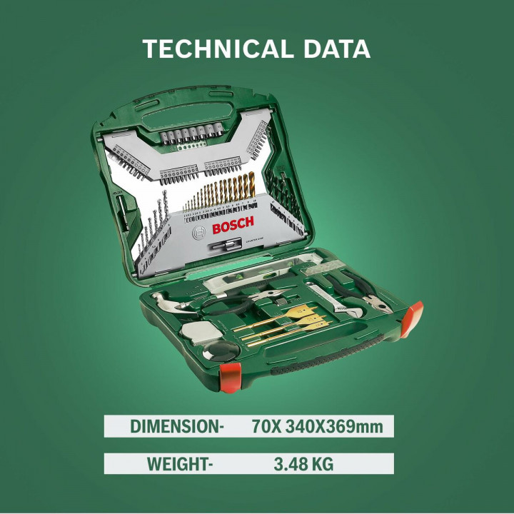 Tool Case BOSCH 25 x 7 x 35 cm Metal
