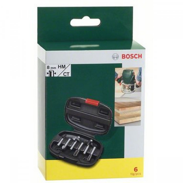 Set di frese multiuso BOSCH 8 mm 6 Pezzi
