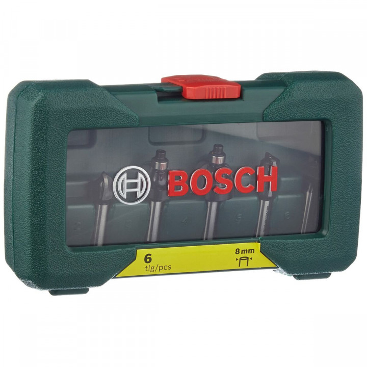 Kit de fraises multiusages BOSCH 8 mm 6 Pièces