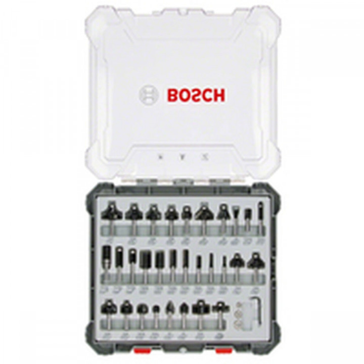 Multipurpose router bit set BOSCH 30 Pieces