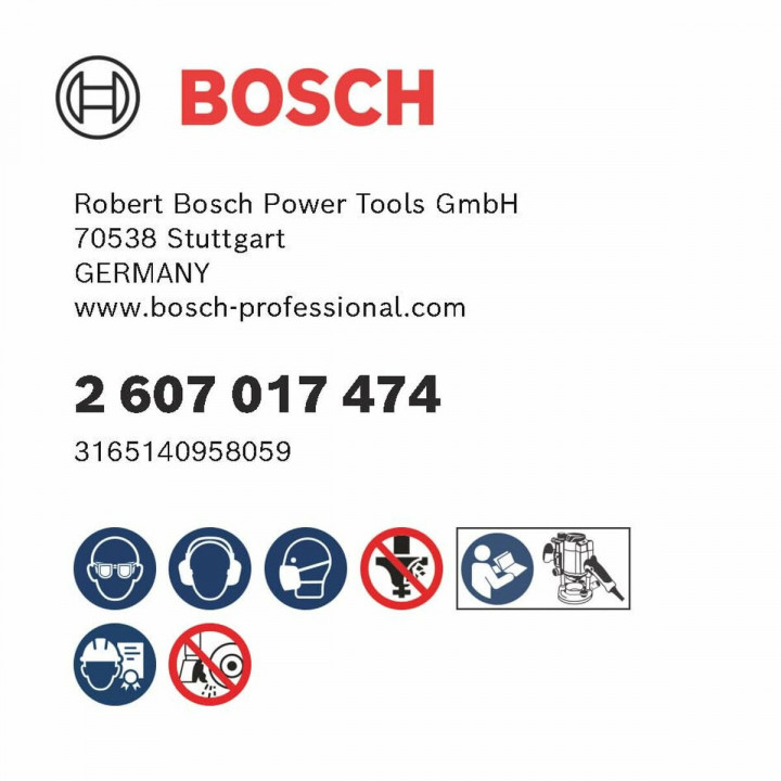 Multipurpose router bit set BOSCH 30 Pieces