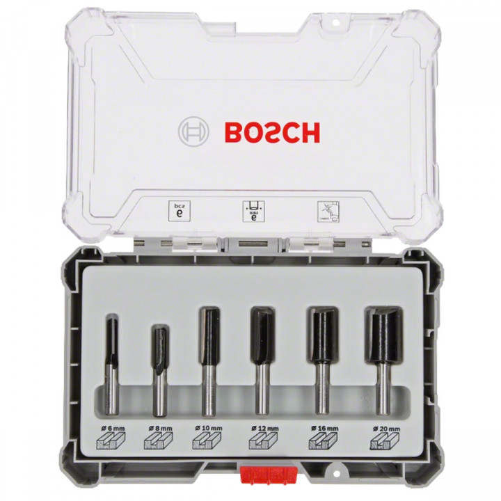 Multipurpose router bit set BOSCH 6 Pieces