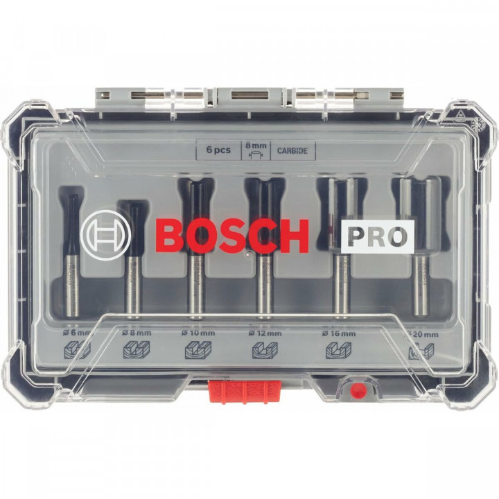 Kit de fraises multiusages BOSCH 6 Pièces