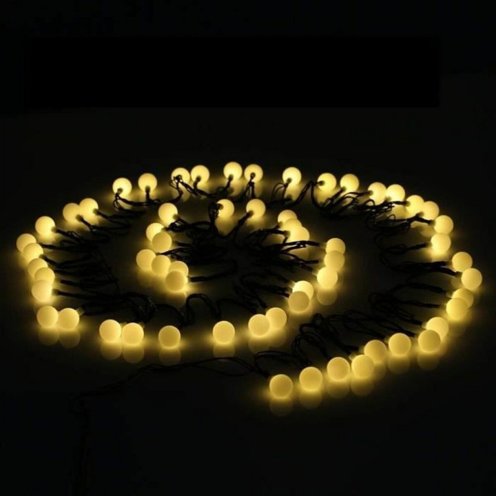 LED-lichtkrans Lumi Garden BILLY SPHERICAL 60 LEDS Zwart noir 1 W