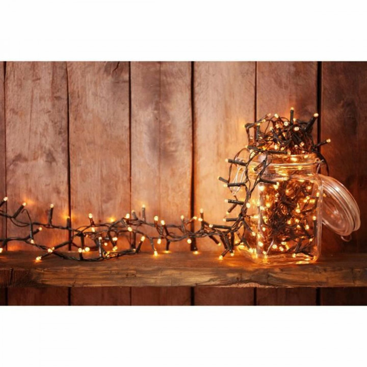 Wreath of LED Lights Lumisky YOGY SOLAR WARM 400 LEDS Black noir 1 W