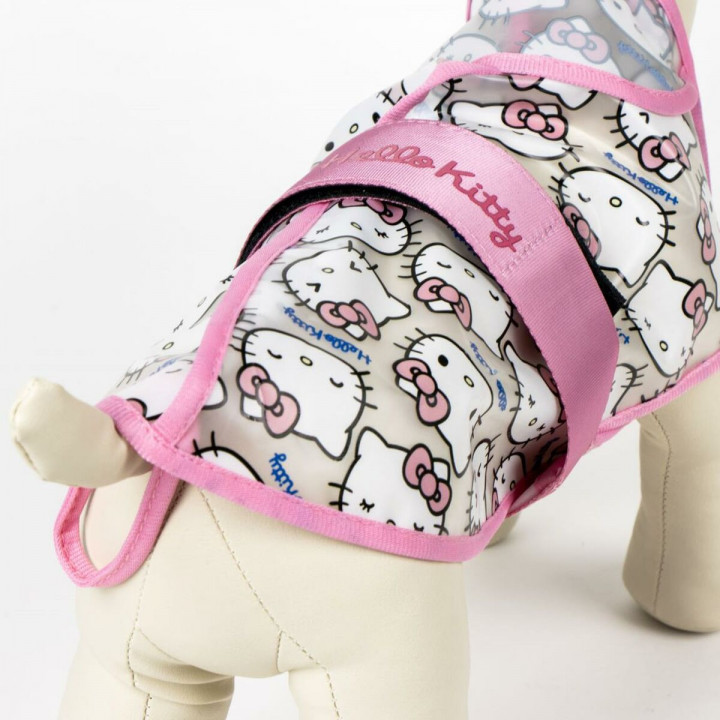 Chubasquero para Perro Hello Kitty Rosa L