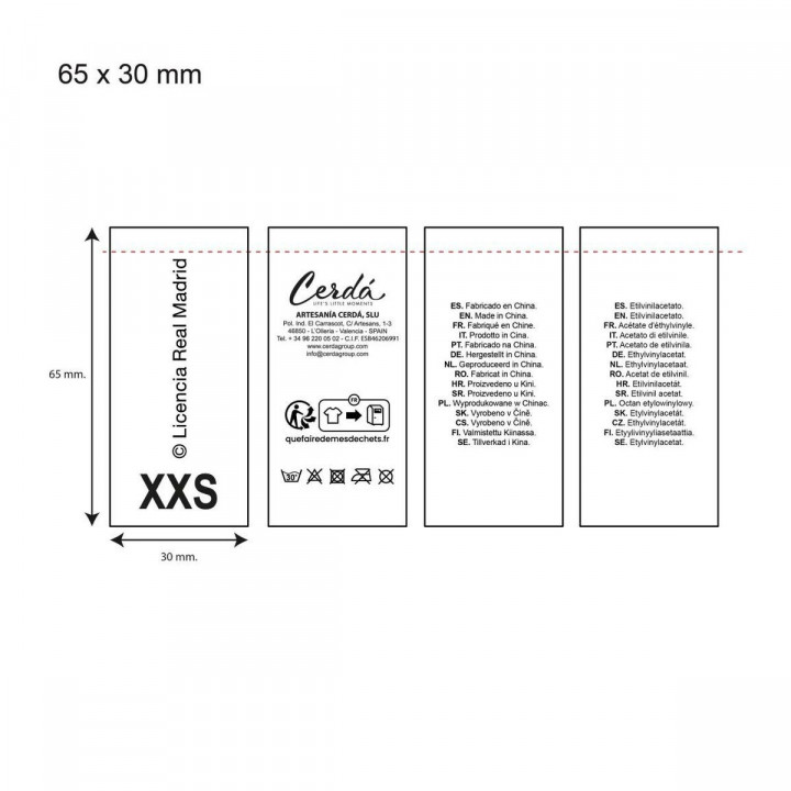 Hondenregenjas Real Madrid C.F. Blauw XS