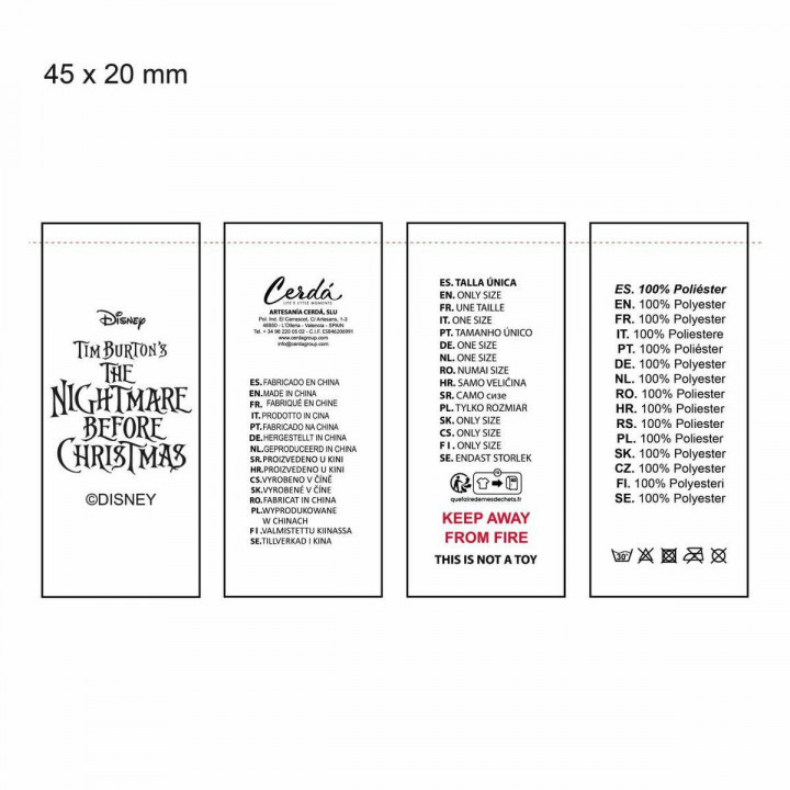 Berretto per Bambini The Nightmare Before Christmas Bianco