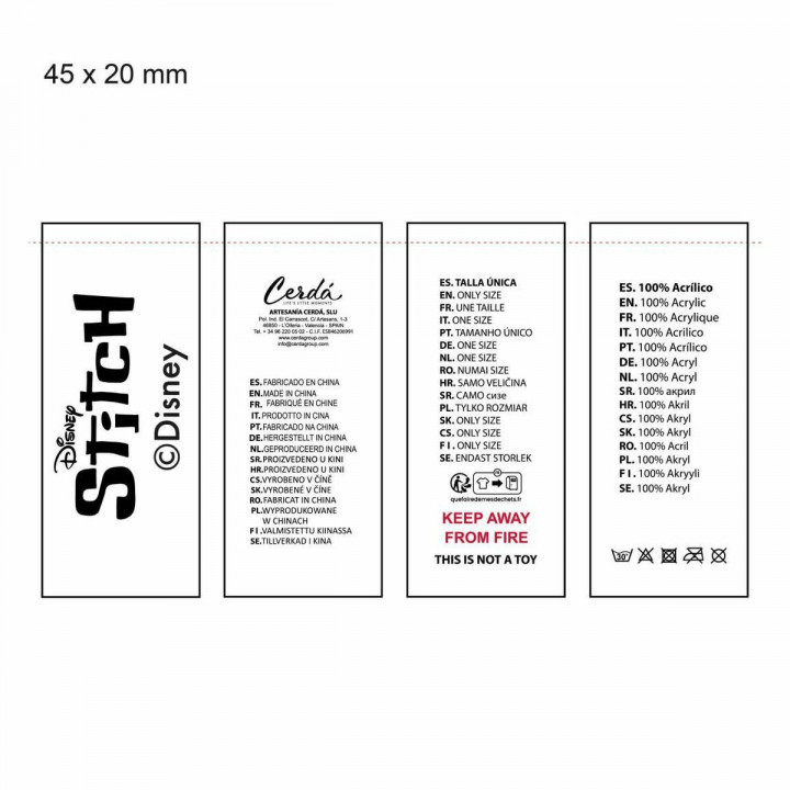 Kindermütze Stitch Blau