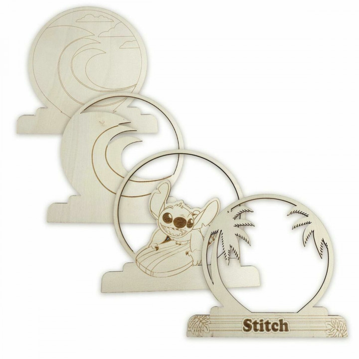 Craft Set Stitch Wood