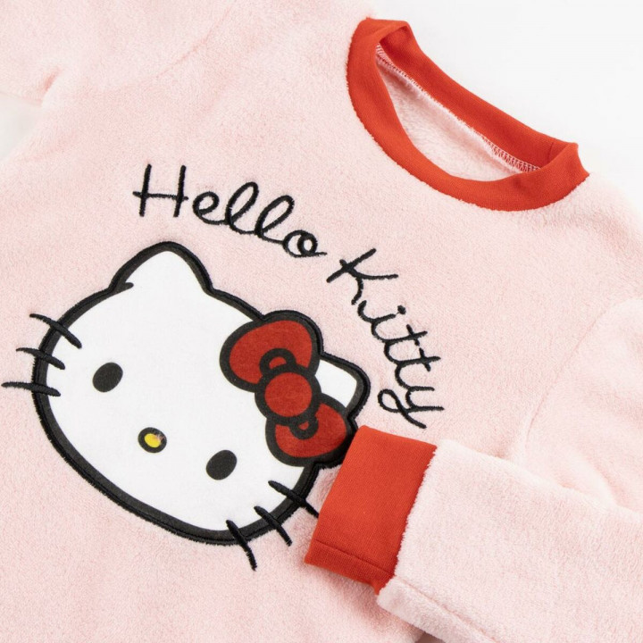 Pijama Infantil Hello Kitty Rosa claro