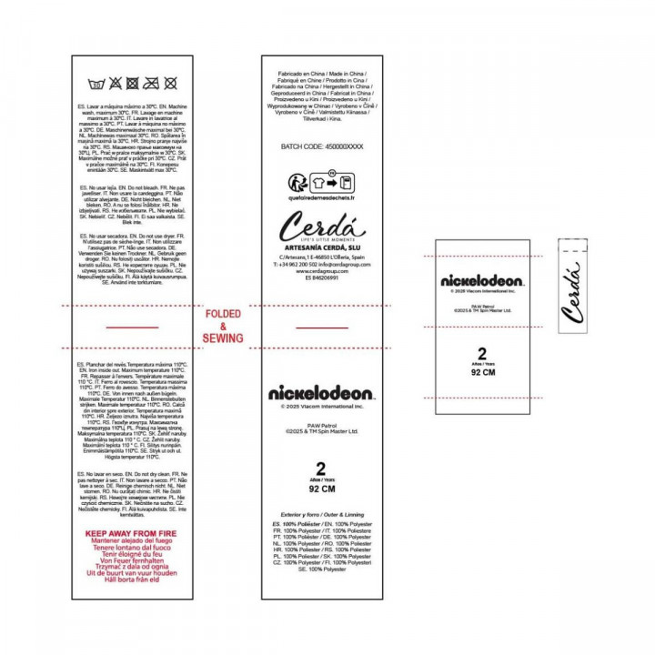 Children's Dressing Gown The Paw Patrol