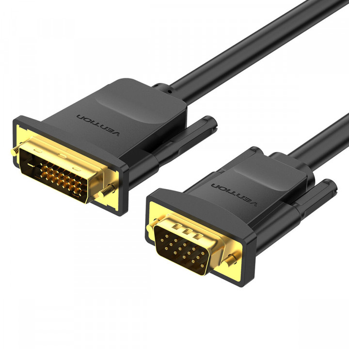 Adaptateur VGA vers DVI Vention EABBG Noir 1,5 m