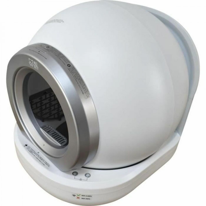 Cat Litter Box White Grey