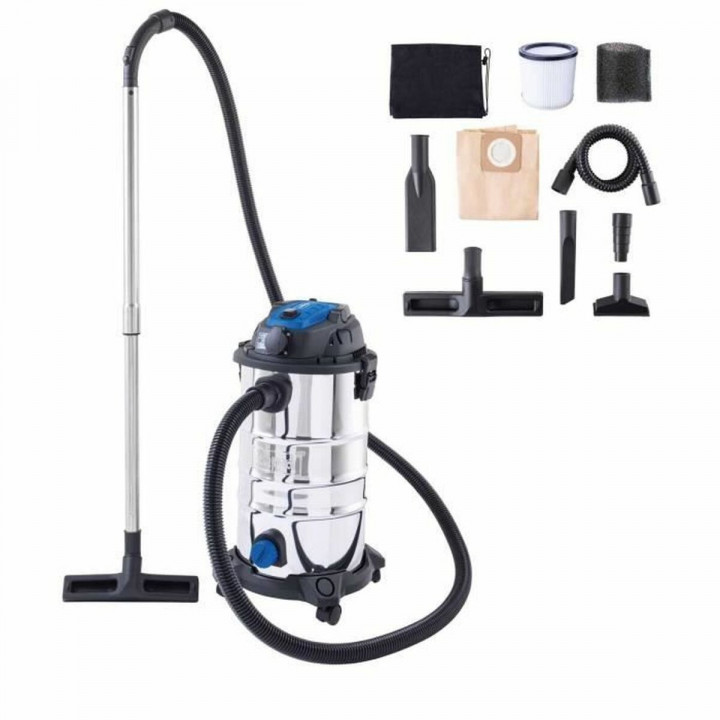 Wet and dry vacuum cleaner Scheppach 1500 W 20 kPa 30 L