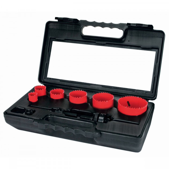 Holesaw set TERRAX ø 60 mm Ø 51 mm Ø 22 mm Ø 35 mm Ø 44 mm 28 mm 8 Pieces