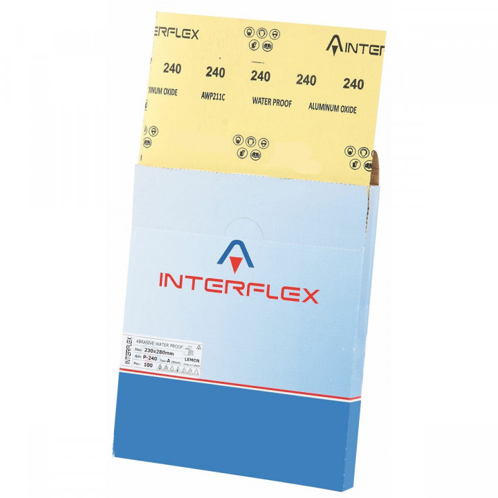 Schleifscheibe INTERFLEX 23 x 28 cm Aluminiumoxid 25 Stück