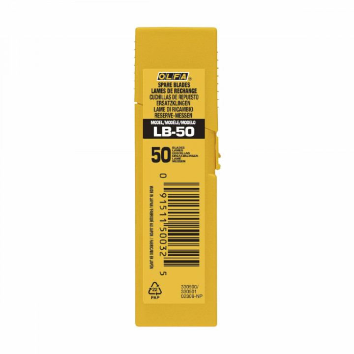 Lame de cutter Olfa Divisible Cutter 18 mm 50 Unités