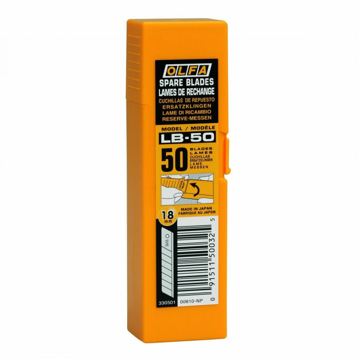 Lame de cutter Olfa Divisible Cutter 18 mm 50 Unités