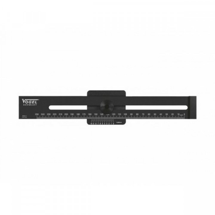 Markup rule VOGEL Black Aluminium