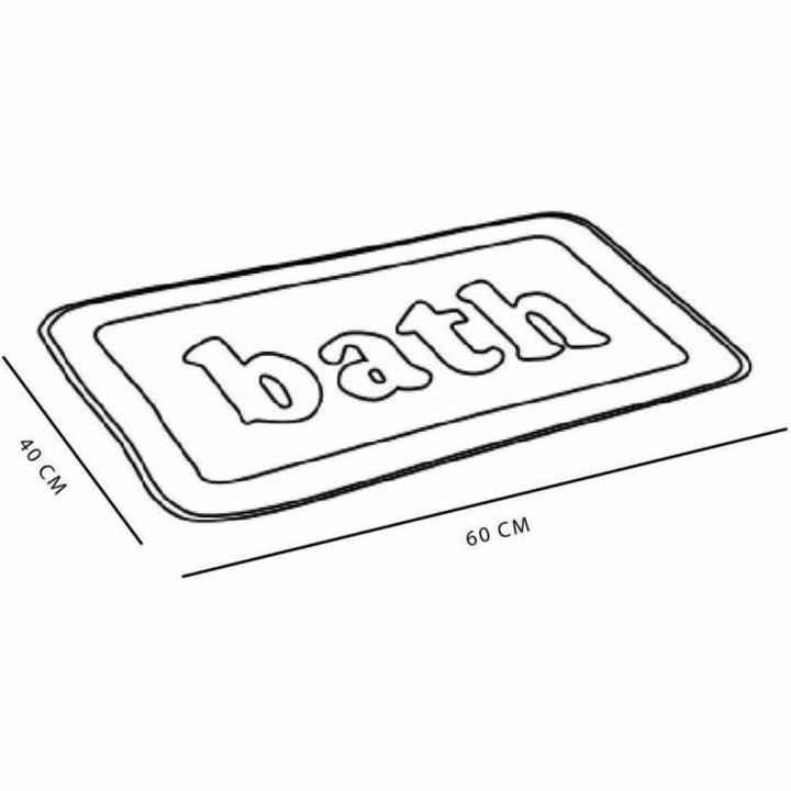 Alfombrilla Antideslizante para Bañera TODAY Bath PVC 40 x 60 cm Blanco