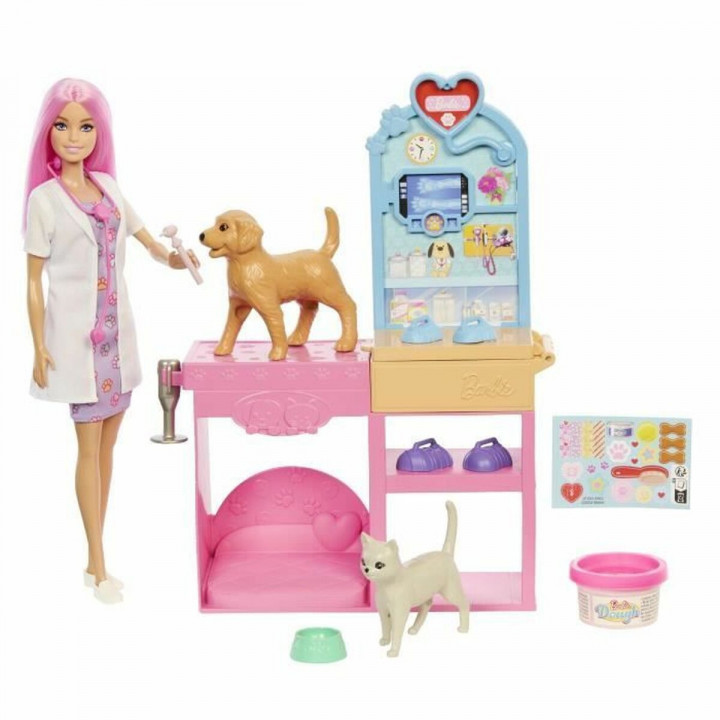 Playset Barbie Veterinarian Clinic 15 Onderdelen