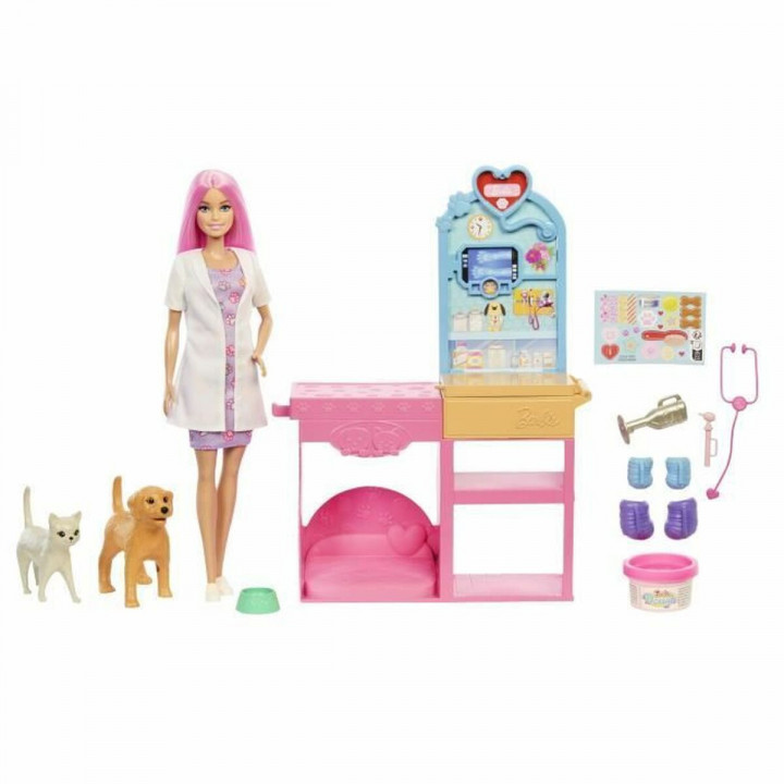 Playset Barbie Veterinarian Clinic 15 Onderdelen
