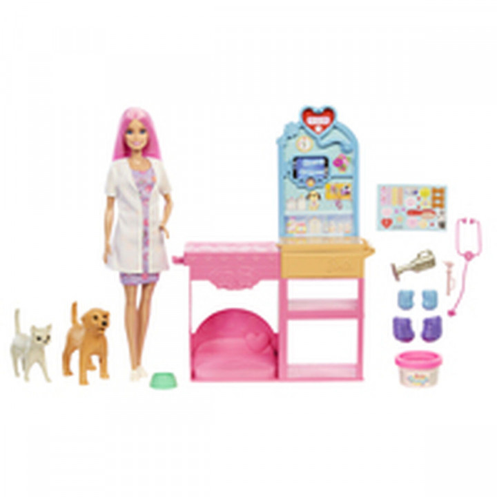 Playset Barbie Veterinarian Clinic 15 Stücke