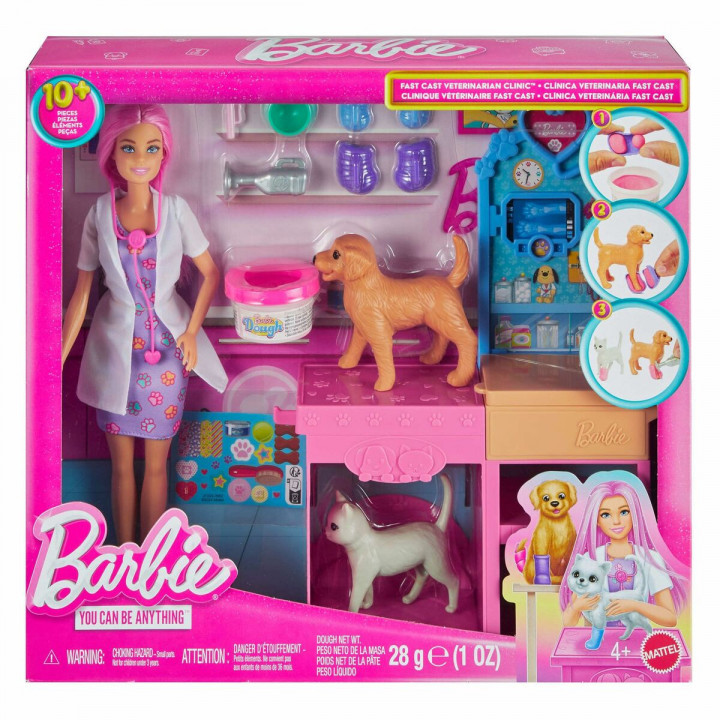 Playset Barbie Veterinarian Clinic 15 Onderdelen