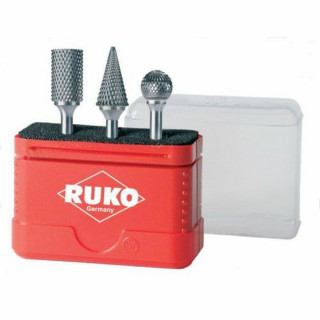 Kit de fraises multiusages RUKO Métal dur (HM) 3 Unités