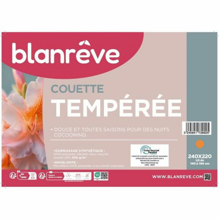 Piumino Blanreve Bianco 300 g/m² 220 x 240 cm