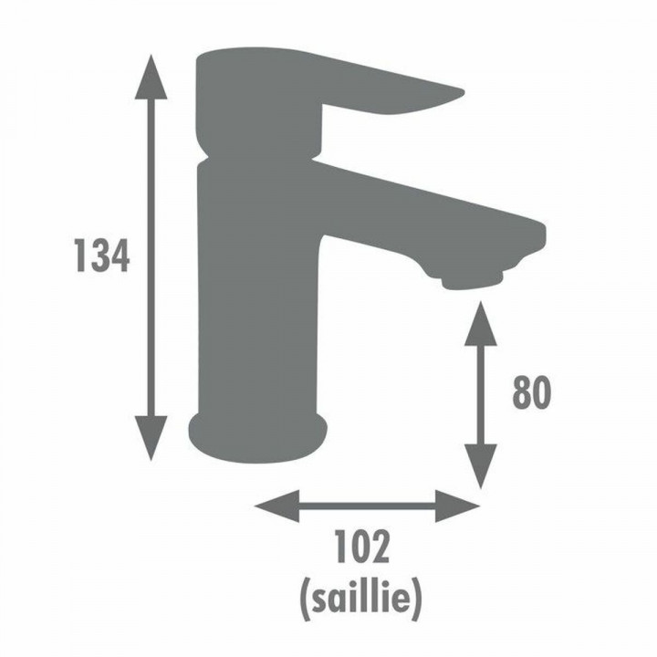 Rubinetto Monocomando Edouard Rousseau MILK Grafite