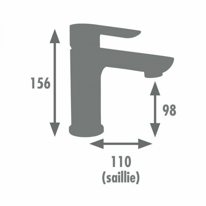 Mitigeur Edouard Rousseau MILK Graphite