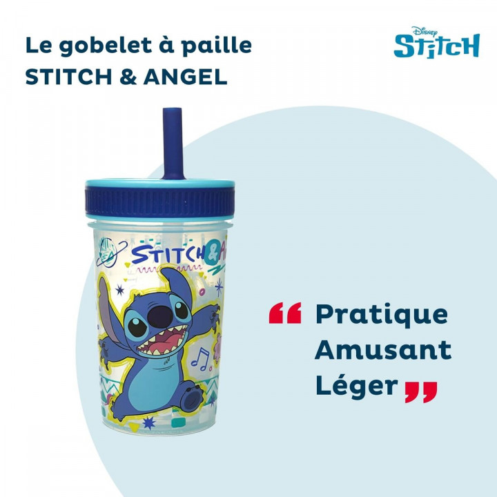 Lernglas ThermoBaby LILO & STITCH 420 ml Blau