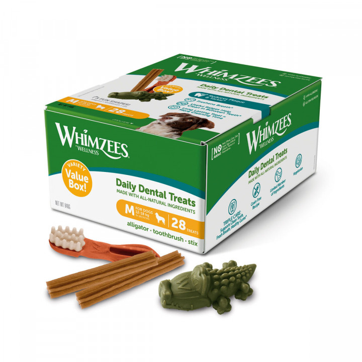 Nassfutter Whimzees Daily Dental Treats 28 Stück
