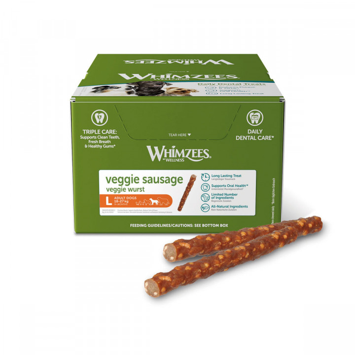 Snoepje voor verzorgde tanden Whimzees Veggie Sausage (50 Stuks)