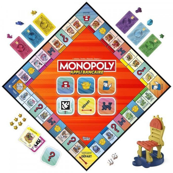 Tischspiel Monopoly Monopoly Appli Bancaire 27 x 5 x 27 cm