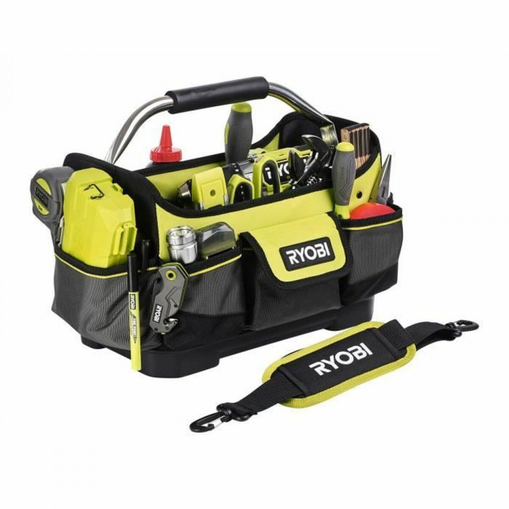 Borsa degli attrezzi Ryobi RBSSOT1 25 x 32 x 20 cm Nero/Giallo Poliestere 20 L