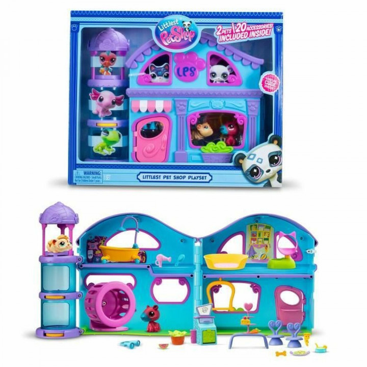 Playset Bandai The Big House Littlest Pet Shop 22 Onderdelen