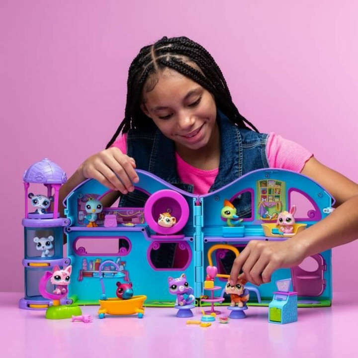 Playset Bandai The Big House Littlest Pet Shop 22 Pezzi