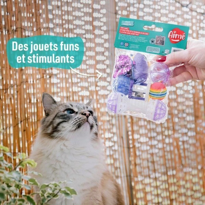 Kattenspeeltje Aimé Multicolour 7 Onderdelen