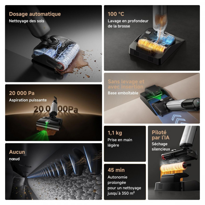 Aspirador MOVA Negro 450 W