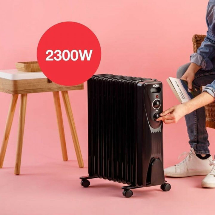 Oil-filled Radiator Solac RA810 Black 2300 W