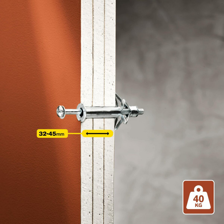 Tacos y tornillos Rapid 5001552 Ø 11 x 80 mm M5 x 89 mm Metal Expansión (10 Unidades)