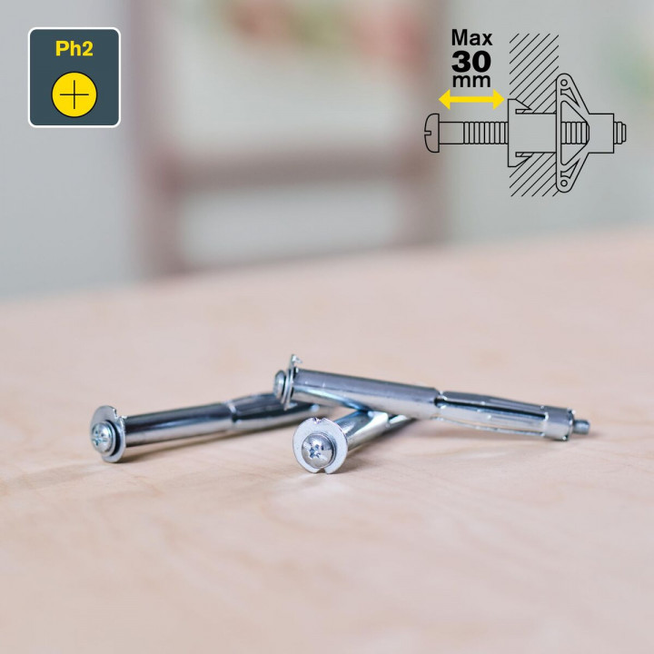 Dadi e viti Rapid 5001552 Ø 11 x 80 mm M5 x 89 mm Metallo Espansione (10 Unità)