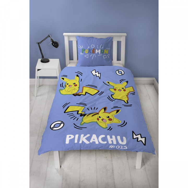 Parure de couette Pokémon Bleu 2 Pièces
