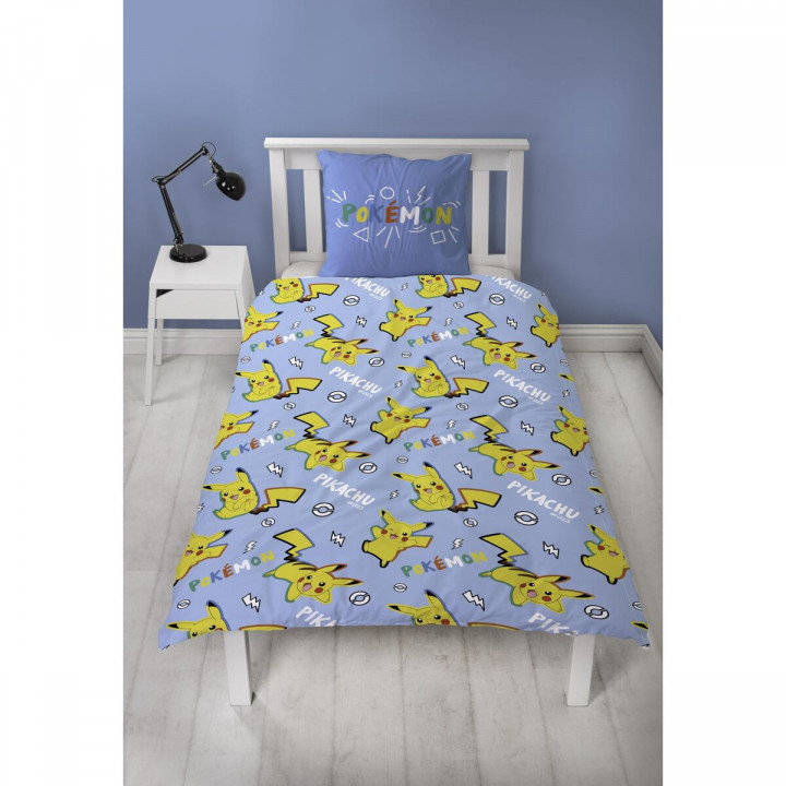 Set di copripiumino Pokémon Azzurro 2 Pezzi